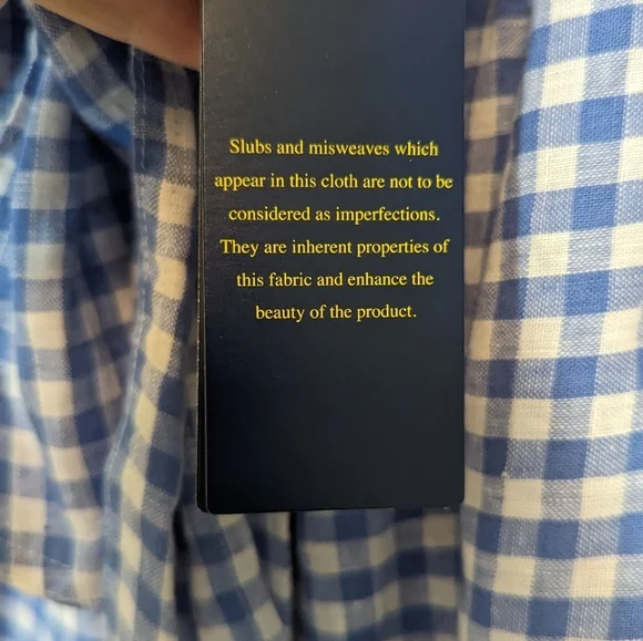 NWT Polo Ralph Lauren 100% Linen Blue Gingham Check Tiered Midi Feminine Skirt 8 - Picture 4 of 10